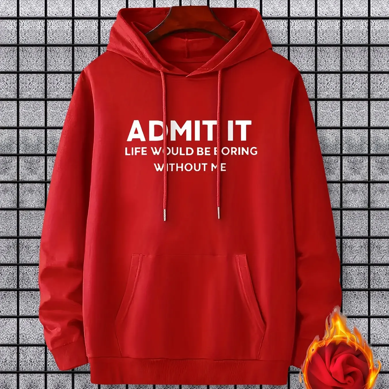 Men's New Style Fashionable Casual Printed Hooded Sweatshirt, Suitable for Daily Comfort and Exercise in Spring and Autumn.