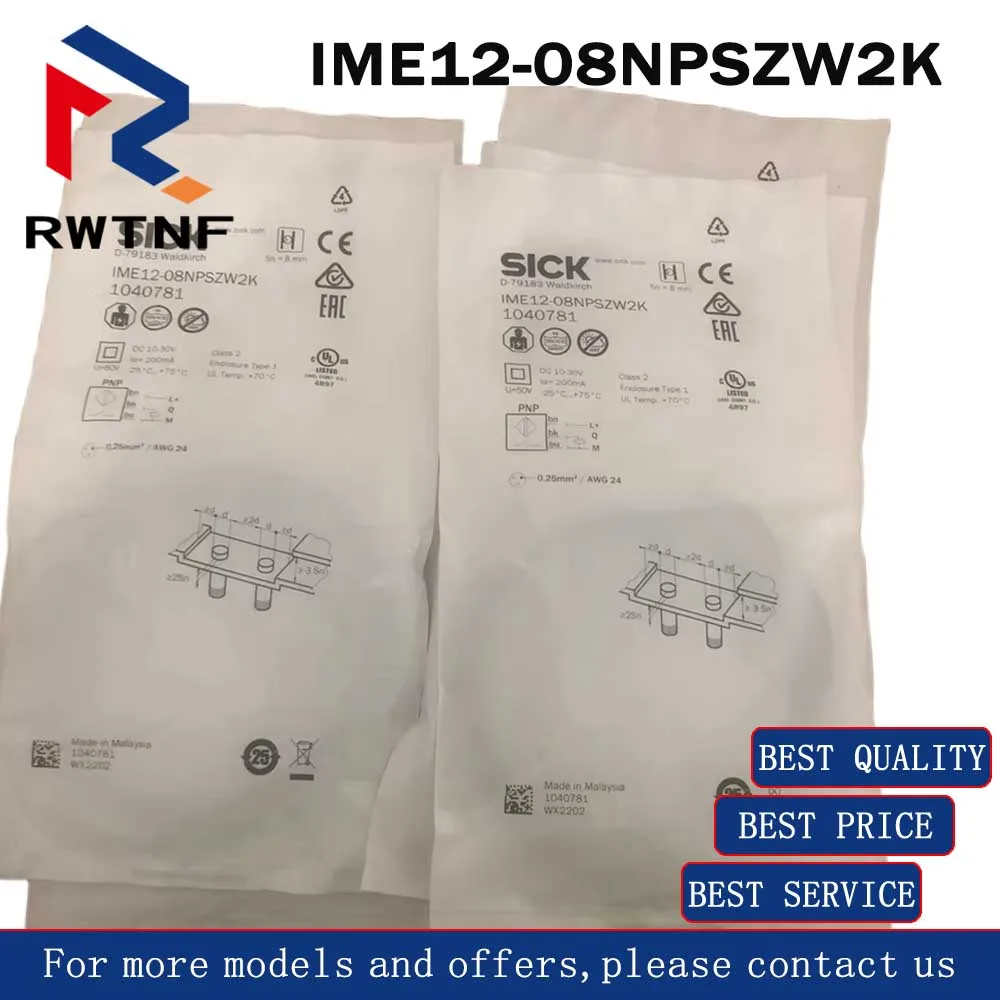 Brand New Genuine IME12-08NPSZW2K SICK Proximity switch sensor Item No. 1040781,100% original warehouse stock