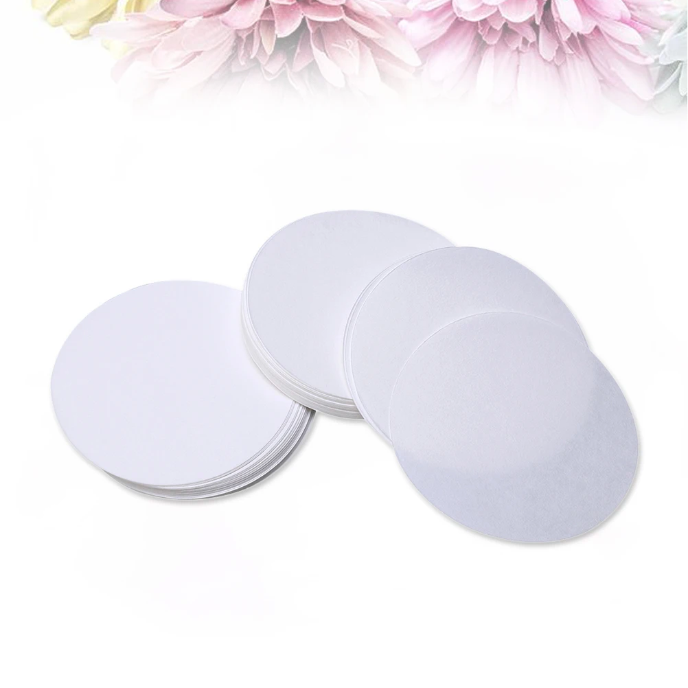 

100 PCS Filter Paper Filtering Apparatus Chemistry Disposable Pneumatic Cellulose White for Wipe Test Travel