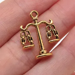 Jewelry For Men Balance Law Scales Charms Handmade Couple Pendants 10pcs