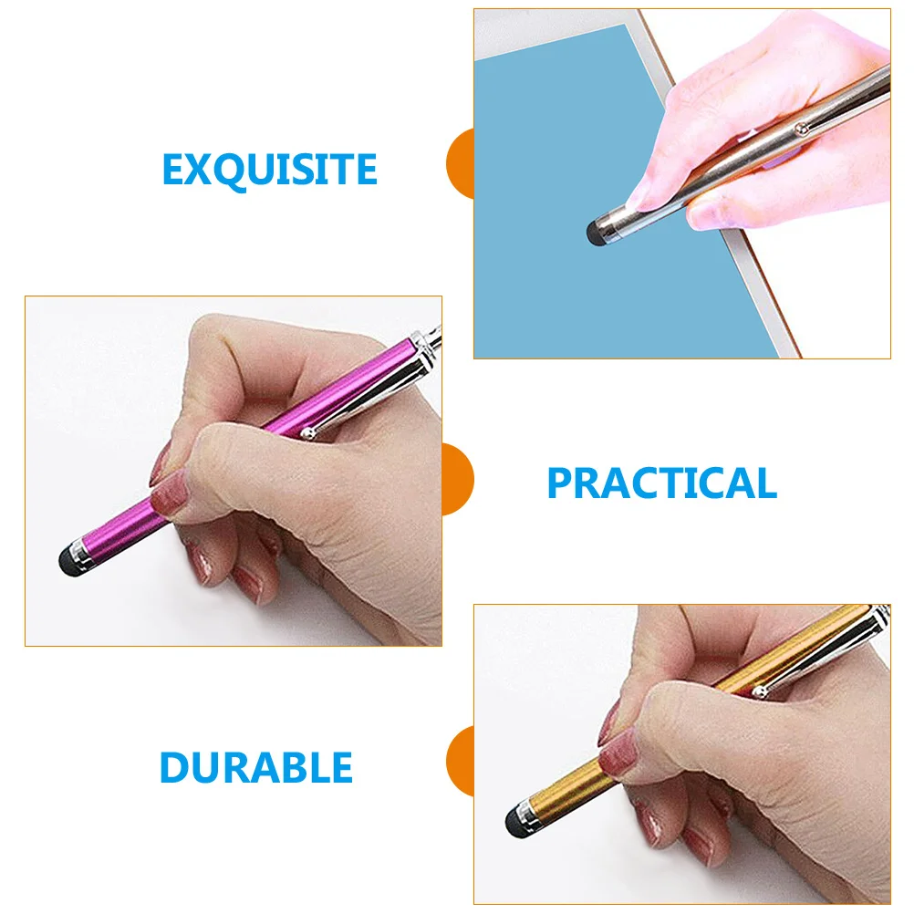 10 Pcs Stylus Pen Capacitive Screen Touch Tablet Precision Practical Pens Intelligent Flat Electronic Convenient Writing