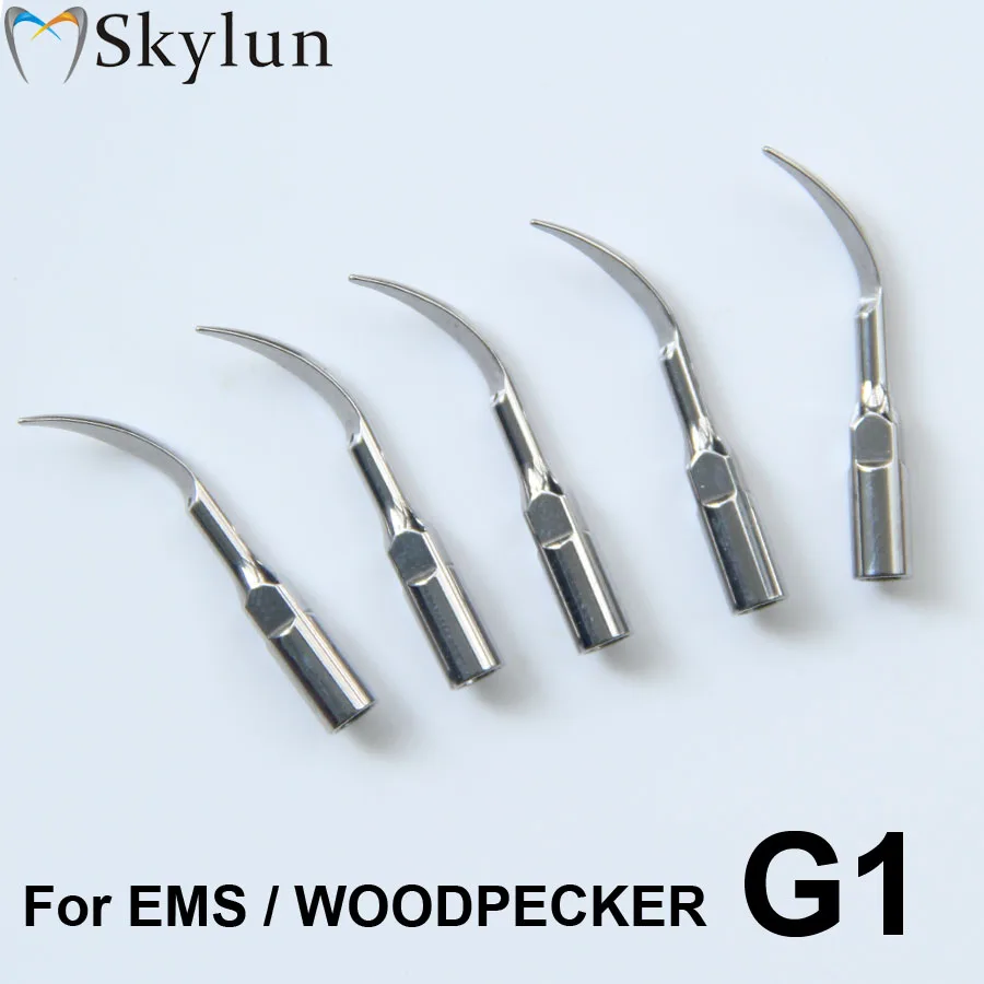 5PCS Dental Ultrasonic Scaler Tips G1 Scaling Tips Fits EMS & Woodpecker Handpiece CE Approved High Quality For Teeth Whitening