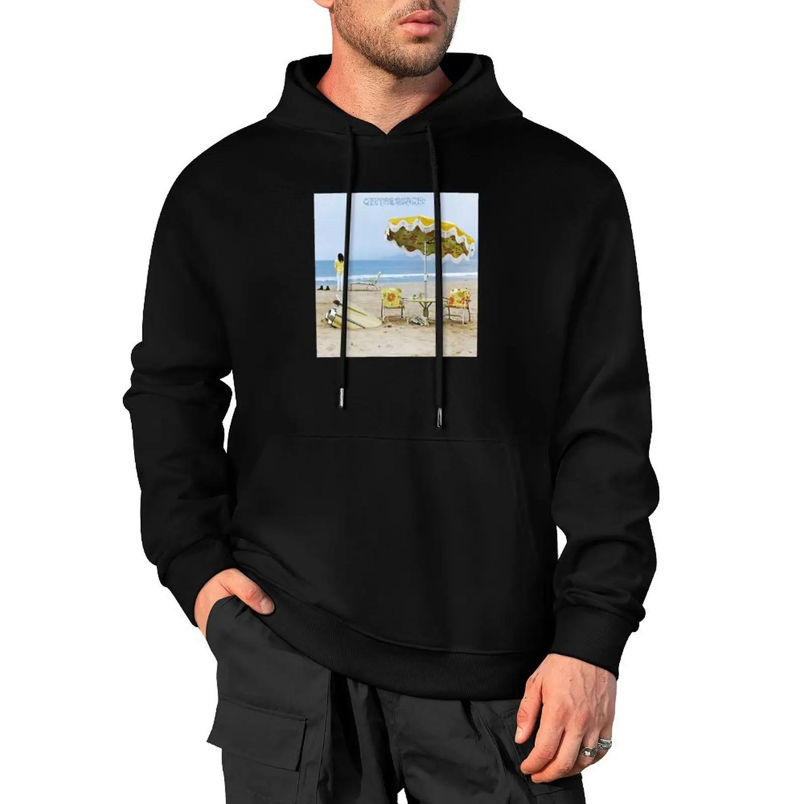 

Neil Young On the Beach Album Cover Art Clic Pullover Hoodie japanese style autumn new products men's coat autumn hoodie