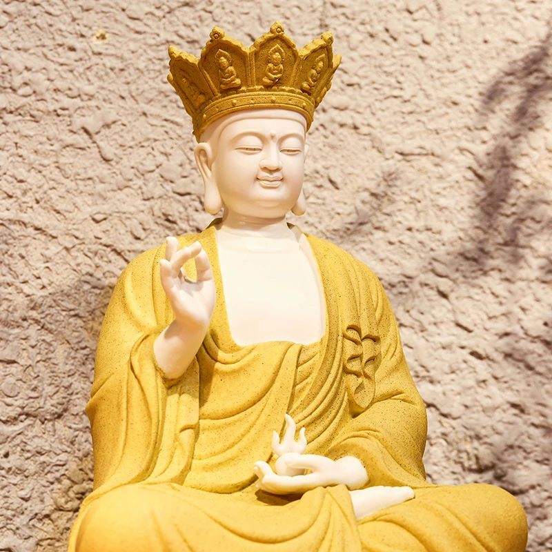 

Bodhisattva Home Buddha Statue Ornament New Chinese Living Room Ceramic Crafts Decoration