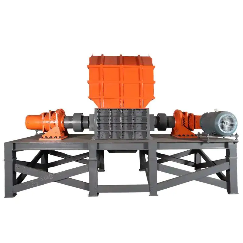 Two Shaft Automatic Alloy Shredder For Whole Car Metal Scrap Recycling Production Line