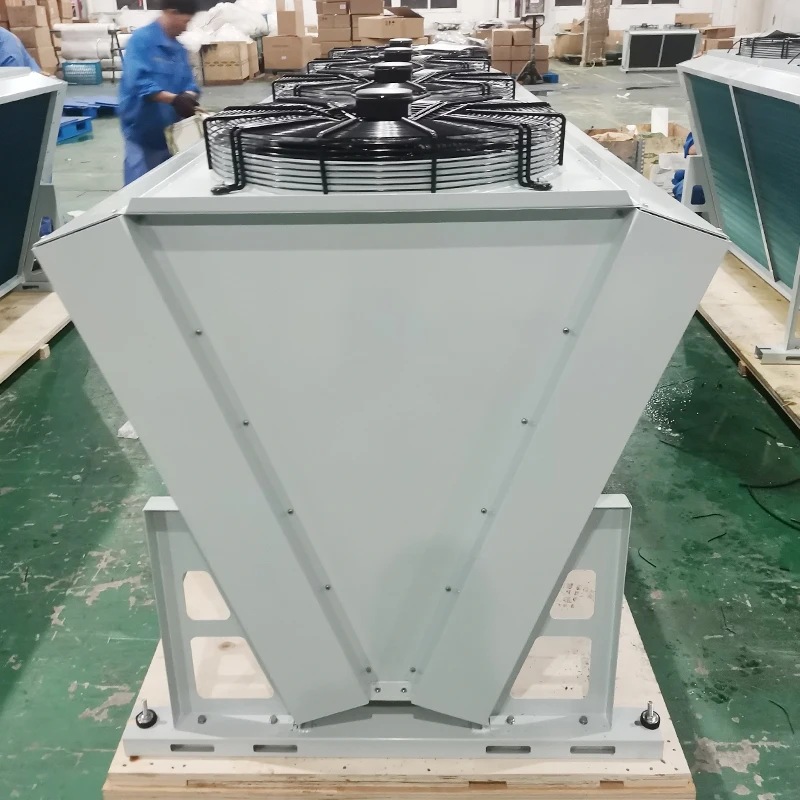 Kwaliteit koperen pijp blauwe aluminium vin Efficiënte ventilatorconvector voor buitenkoude opslag FNV luchtgekoelde condensor hoog