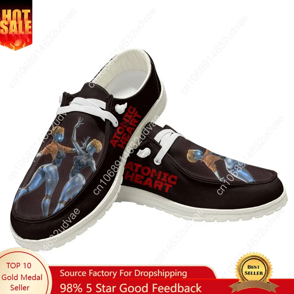 

Atomic Heart Casual Shoes Men Woman Flat Shoe Breathable Indoor Outdoor Lightweight Footwear Couple Custom Made Shoe