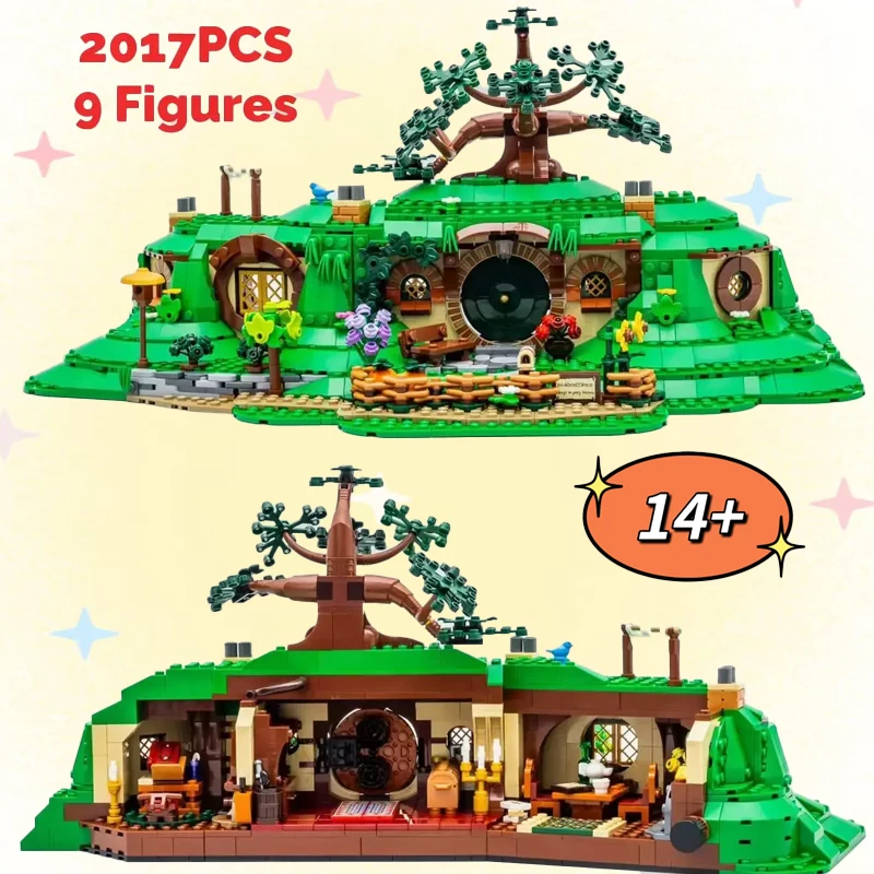 

MINISO MOC 10354 Creative Street View Shire Hole Architecture Block Building Blocks Brick Street View Toys For Children Gifts