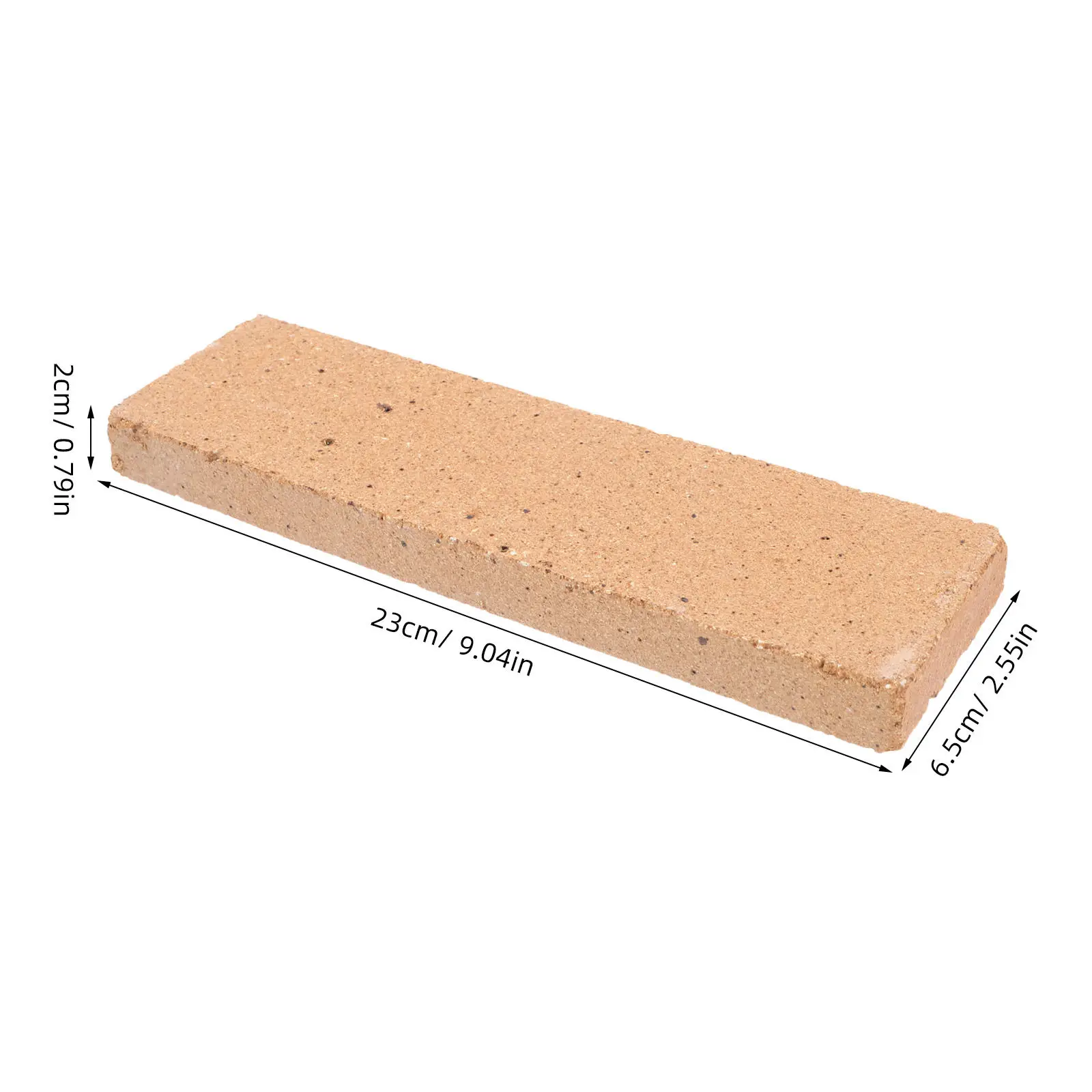 2Pcs Fire Clay Refractory Brick Heat Resistant Insulation Kiln Fire Fireplace Repair Fireproof Pizza Oven Firebricks 9x2.5x0.8