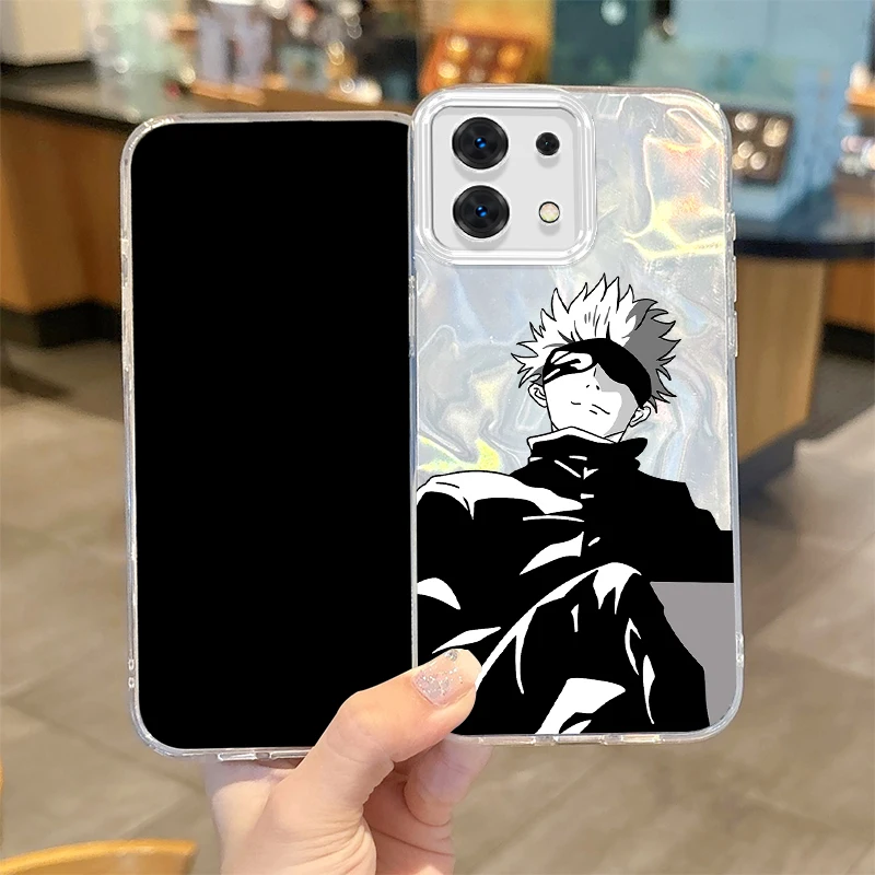 J-Jujutsu K-Kaisen Anime Phone Case for Redmi Note 13 12 11 10 9 ProPlus 13C 12C 10C 9C A2 A1 Feather Yarn Hard Shockproof Cover