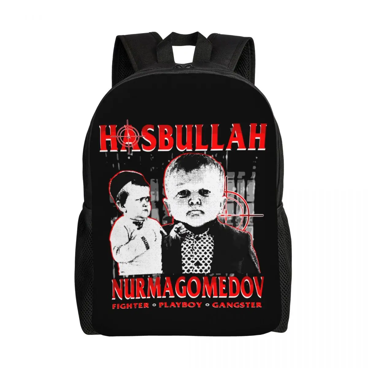 

Hasbullah Nurmagomedov Backpacks for Women Men School College Students Bookbag Fits 15 Inch Laptop Mini Khabib Bags