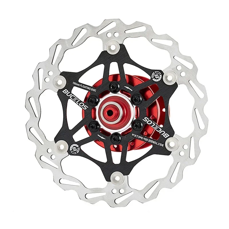 BUCKLOS Fahrrad Schwimmender Rotor 160mm 180mm 203mm MTB/Rennrad Bremsscheibe Wärmeableitung Ultraleichte Radfahren Rotoren – Detail 11