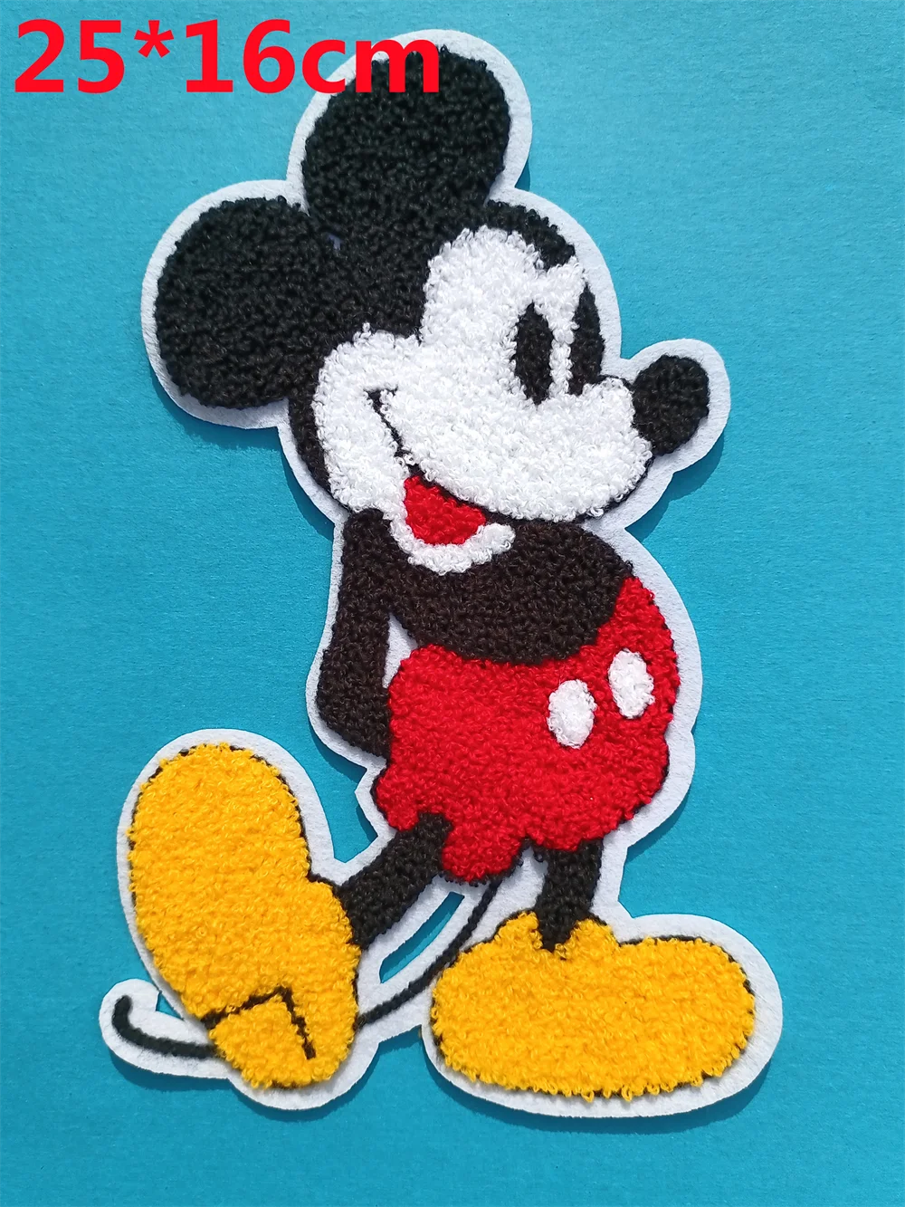 Cartoon Mickey Big Patch Embroidery Lace Pattern Decals Scrapbook Embossing Sewing Accessories Clothing DIY Embroidery Decor