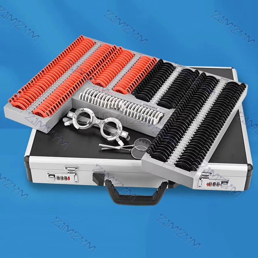 232 Pieces of Professional A-Level Lenses For Vision and Optometry Test Box, Optical Equipment, Plastic Edge Prism Audition Set