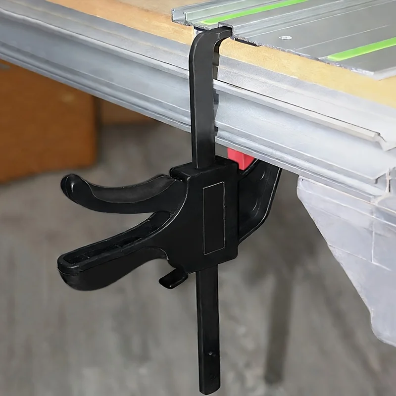 Special clamp for track saw, suitable for track saw track bottom groove,woodworking F clamp for fine narrow space