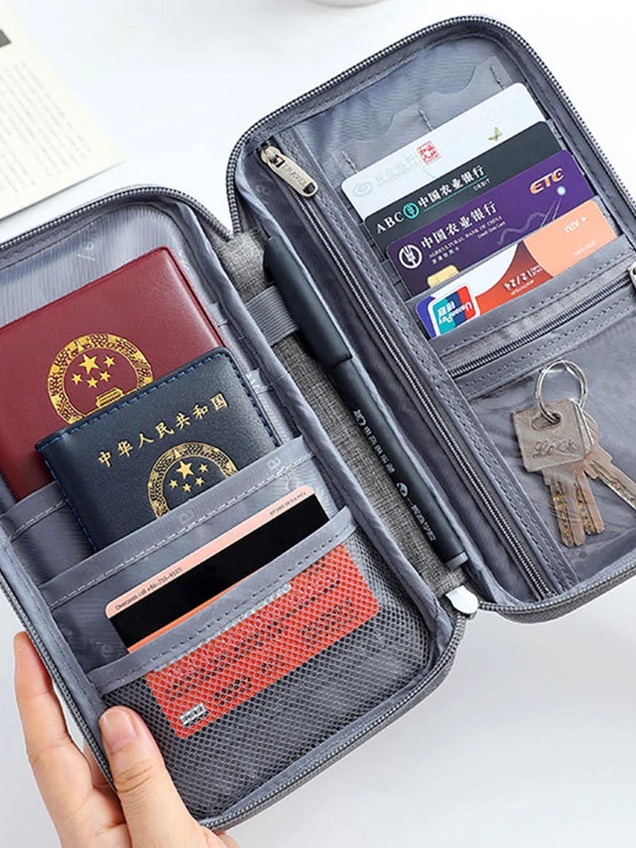 

Travel Family Passport Holder Waterproof Document Case Organizer Cardholder Wallet