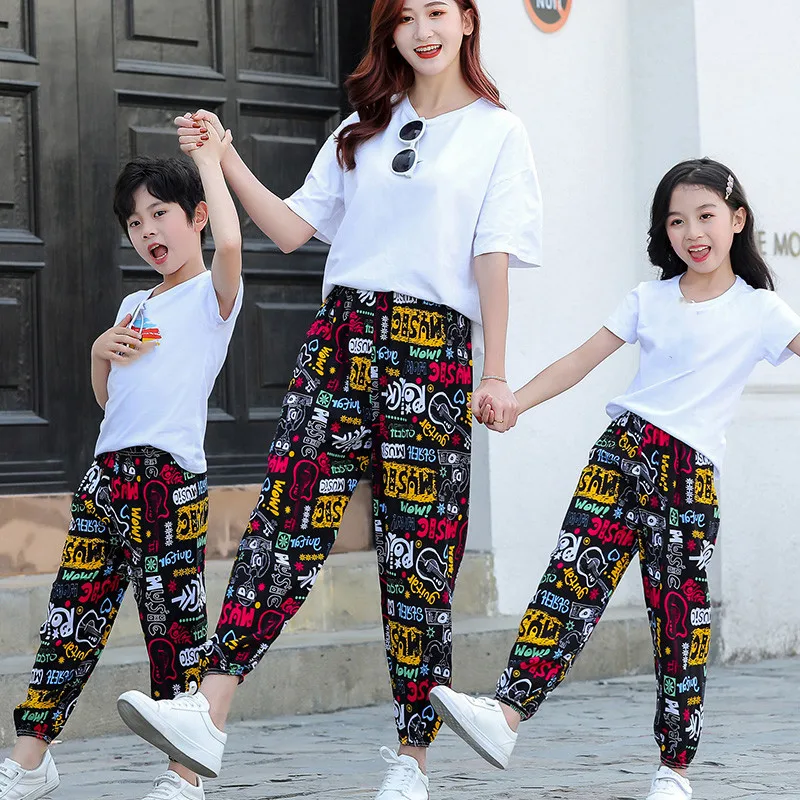 

Mosquito-proof pants for children children thin summer mother-daughter cotton casual baby boy bloomers