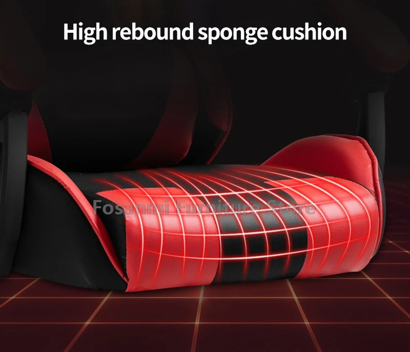 Cadeira de mesa reclinável para jogos em casa, altura ajustável, cadeira giratória de escritório, ergonômica, gamer, computador, com braços e encosto de cabeça