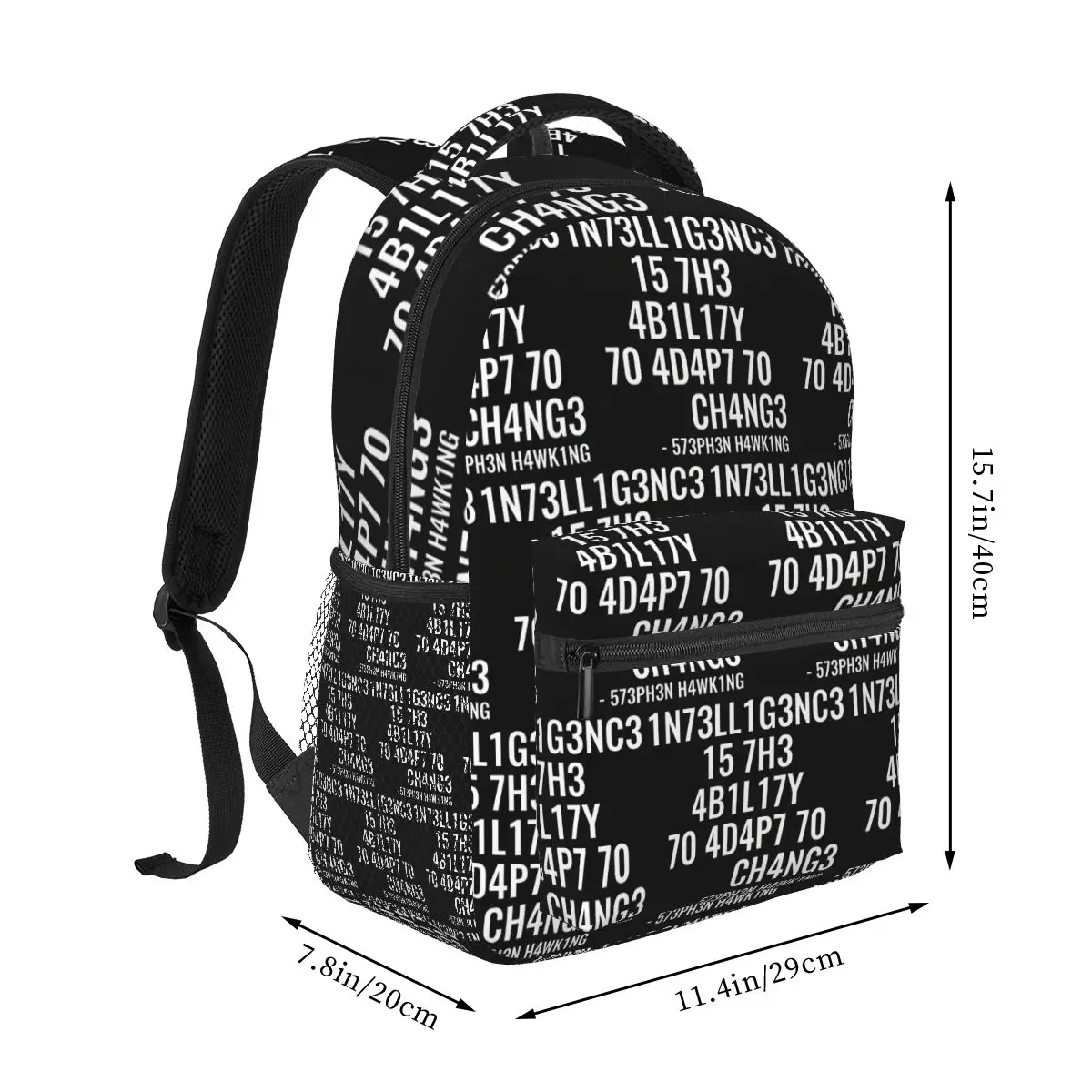 Physics Coder IT Computer Program Hacker CPU Student Backpack School Bag Daypack for Men Women Fashion Bookbag Shoulder Bags
