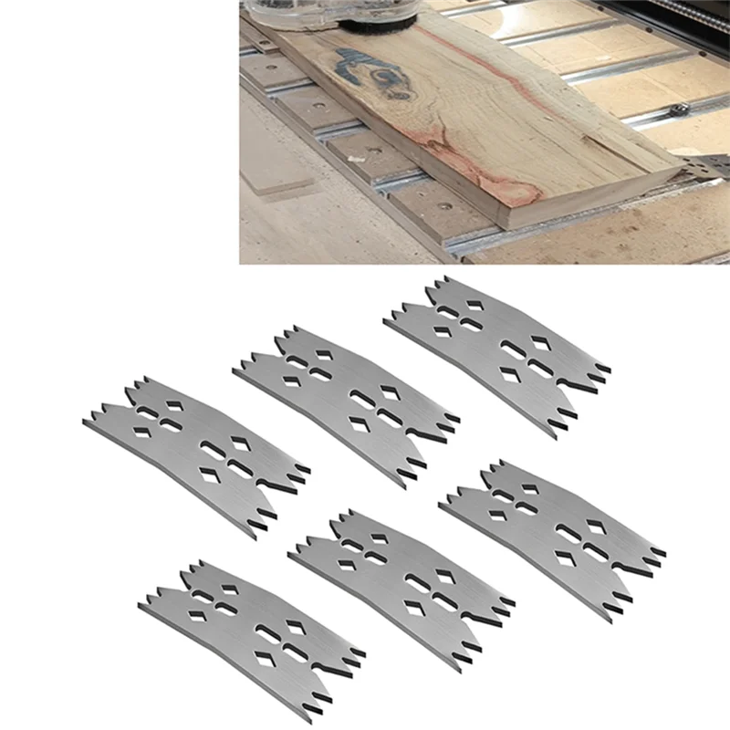 ABMR-6PCS Pelat Penjepit Anjing untuk Alat Pertukangan, Kereta Luncur Router Anjing Cubit untuk Pelat Perata, Klem untuk CNC dan Pengolahan