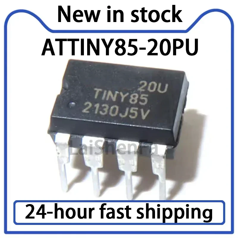 1PCS ATTINY85-20PU Direct Insertion DIP-8 Microcontroller 8-bit Microcontroller MCU - MCU Stock