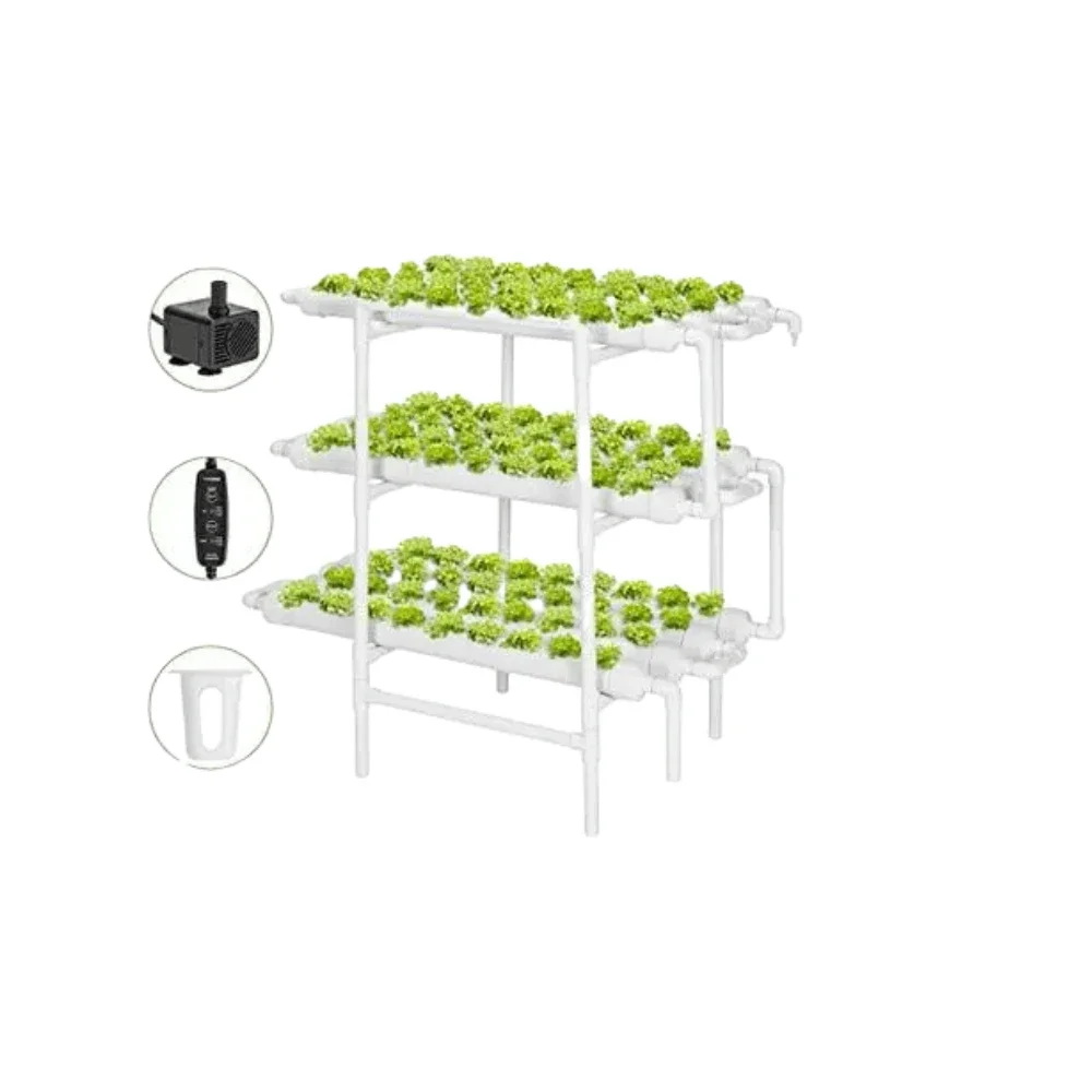 NFT Hydroponics System Pvc Pipe for Hydroponic Lettuce Hydroponics Greenhouse