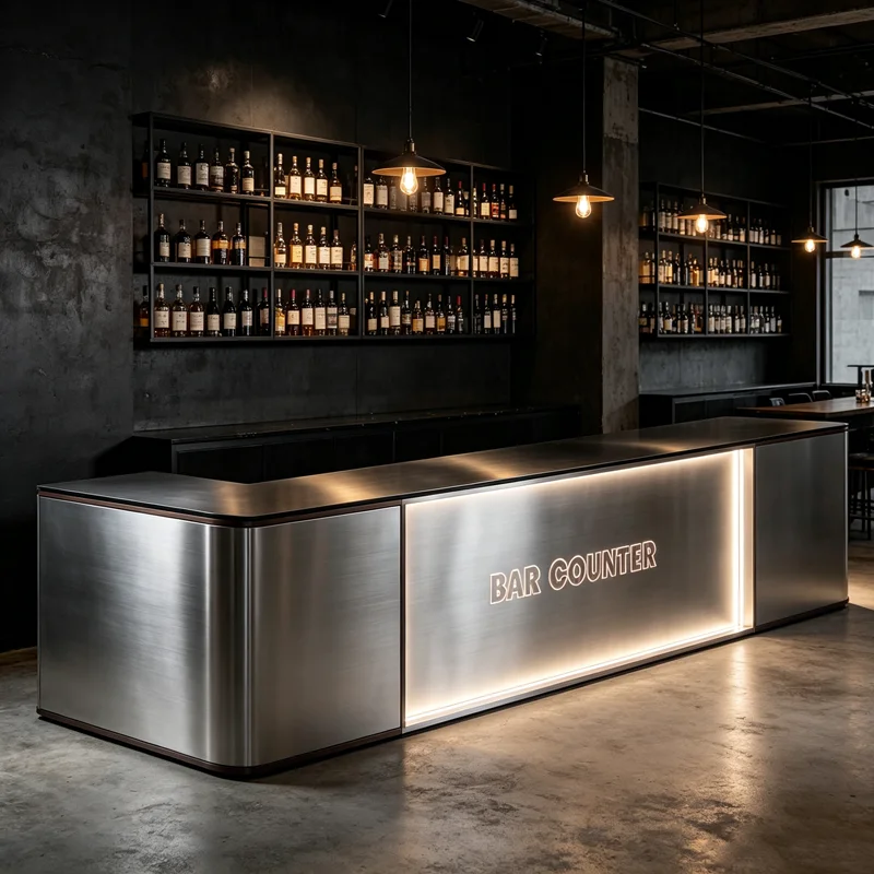 Modern Cafe Milk Tea Bar Workstation Reception Desk for Hotel and Commercial Bar Coffee Counter Customized