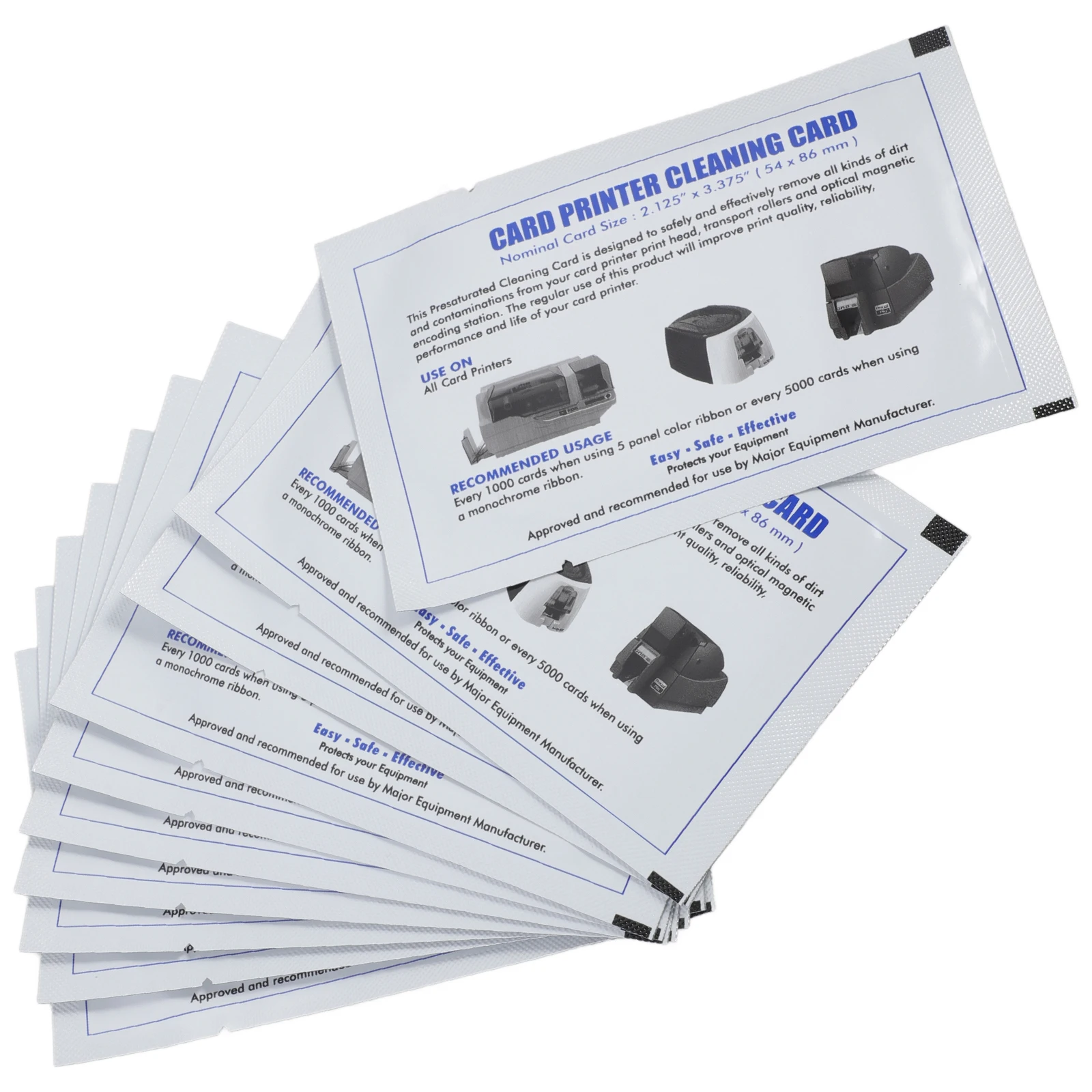 

10 Pcs Cleaning Card Reader Cleaner Wipe Terminal Cards Credit Machine Smart Travel