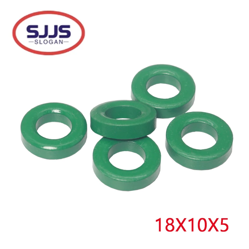【10-5PCS】18x10x5mm 18*10*5mm Power Transformer Ferrite Toroid Cores Green
