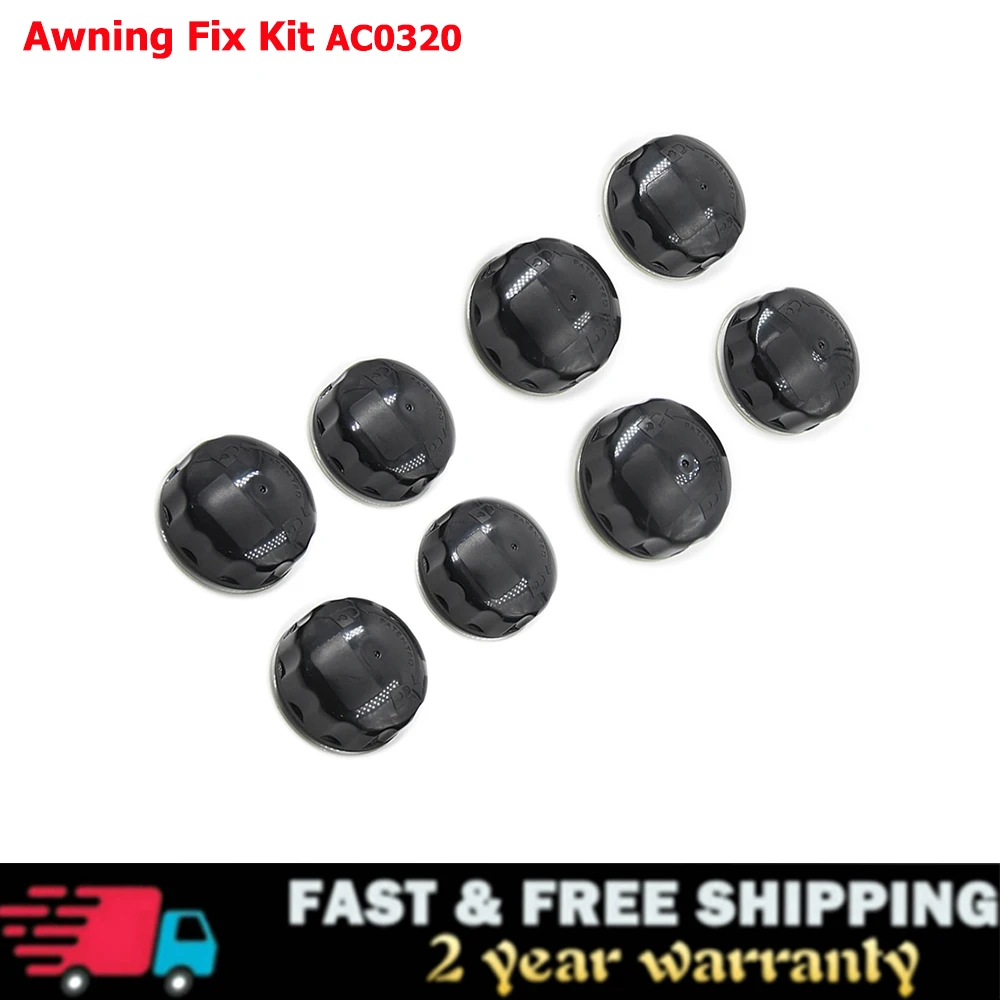 8Pcs/Set For Kampa Caps Fix Kit - 8 Pk For easy Awning Attachment AC0320