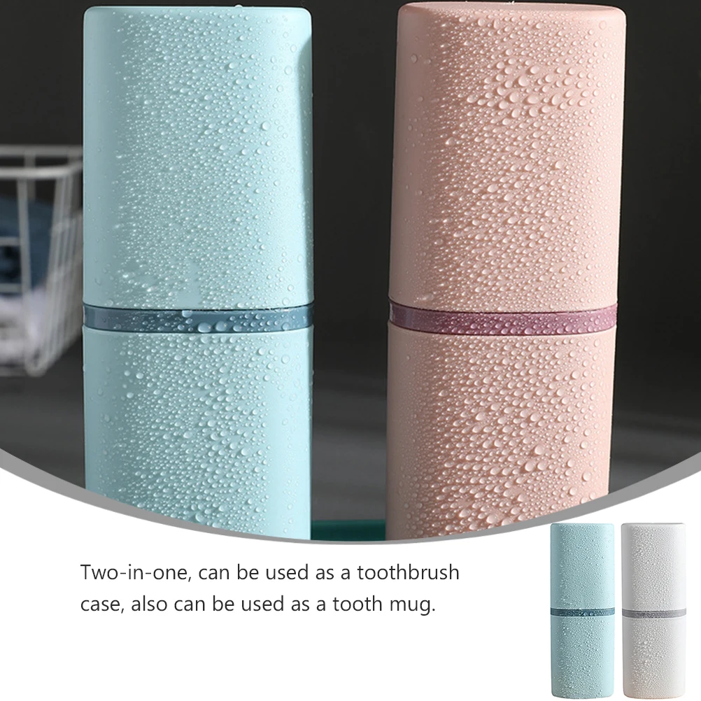 

Портативный чехол-контейнер для путешествий, прочный материал, чашка для мытья, портативная чашка для зубной щетки, круглый угол