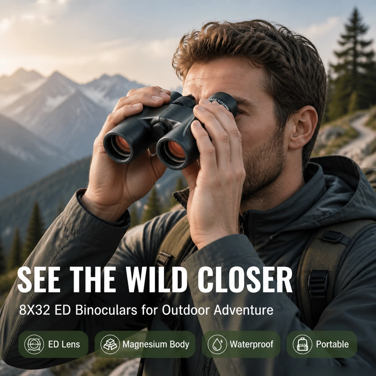 Binoculars Shuntu 8x32 Telesco - Outdoor Adventure Films 评论和价格