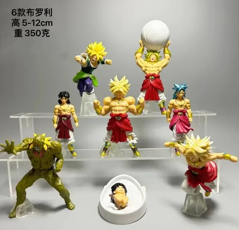 Dragon Ball Super Broly Figure 8 Pcs/Pack 5-12cm 8 Form Super Saiyan Collection Anime Model Pvc Ornaments Decoration