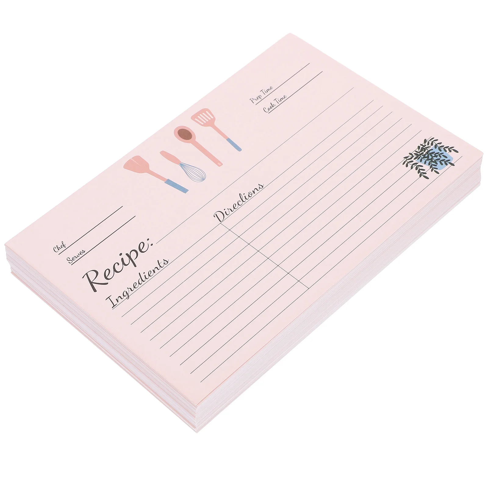 50 قطعة من بطاقات الوصفات الورقية المدمجة ملحقات المطبخ المنزلية بطاقات ملاحظات الطبخ ملاءات الطعام المريحة للاستخدام اليومي