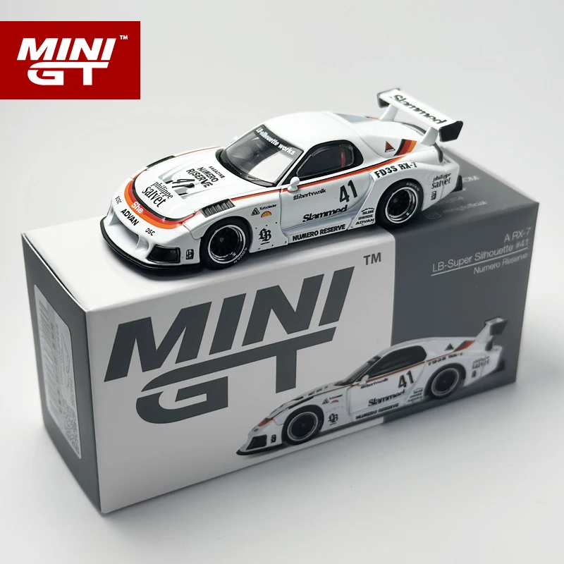 MINIGT 1:64 RX7 LB-Super Silhouette #41 Numero Reserve MGT alloy car model 773