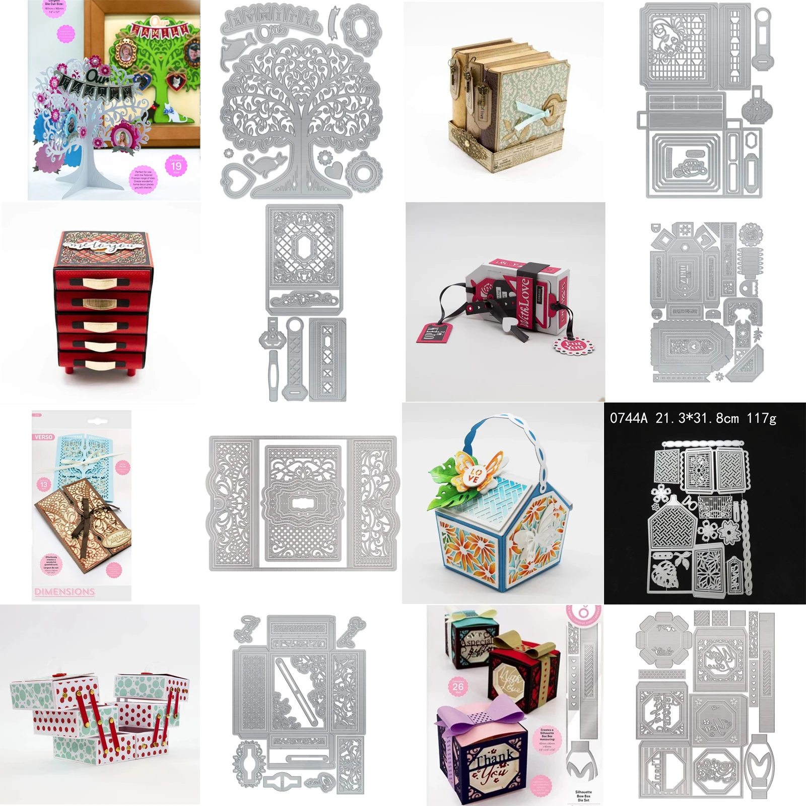 Totally tomes gift box die Metal cutting s cut  mold card Scrapbook paper craft knife mould blade punch stencils