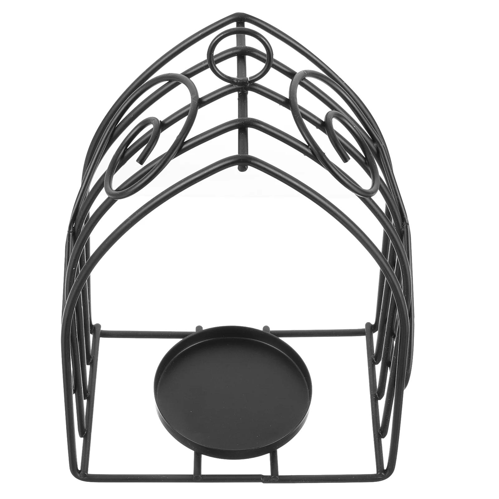 

Metallic Tea Light Holder Iron Desktop Table Candlestick Decorative Holder Candlestick Holders