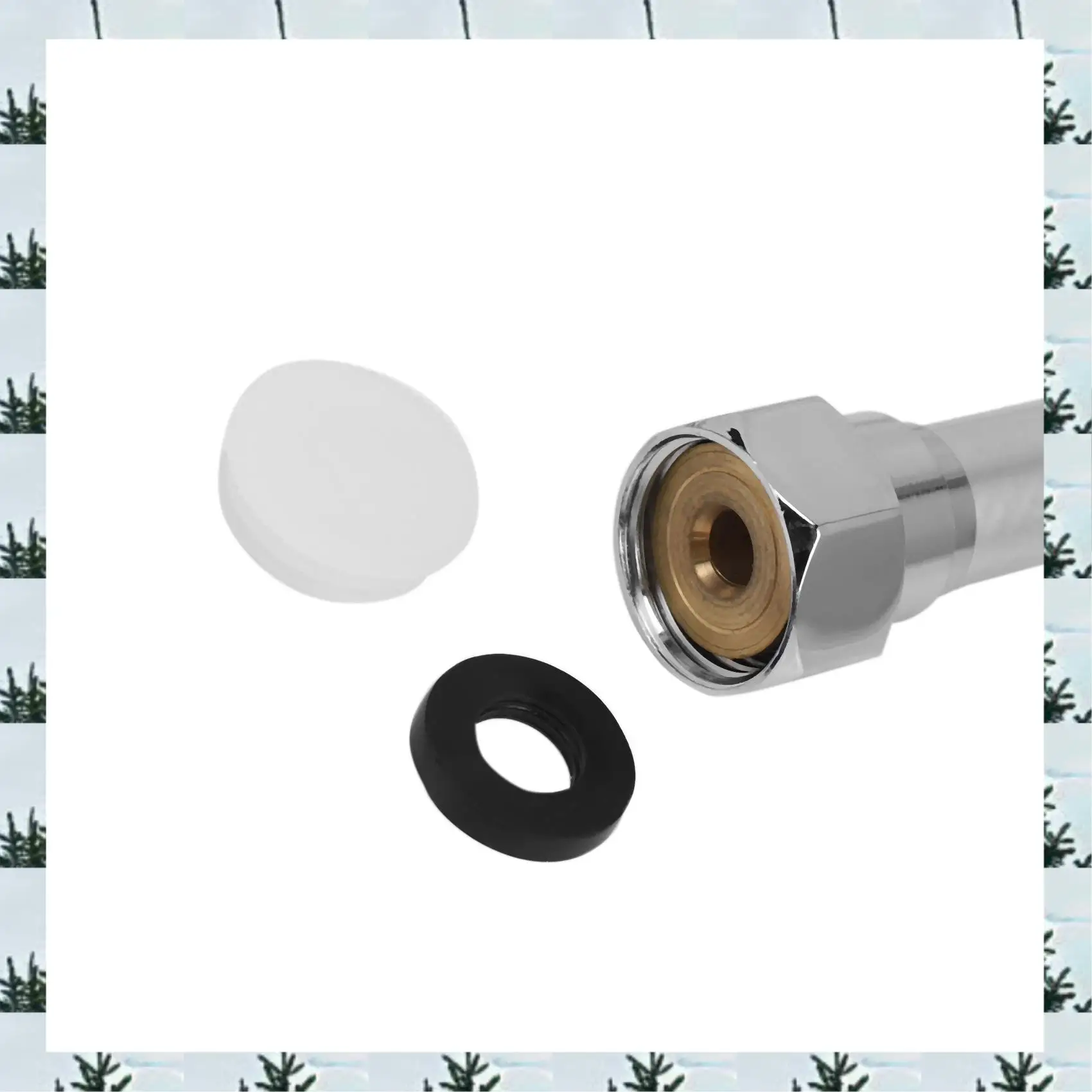 

ABLG 2X ПВХ утолщенный гладкий душевой шланг высокого давления с защитой от намотки для ванны Ручная насадка для душа Гибкий душевой шланг-1,5 м