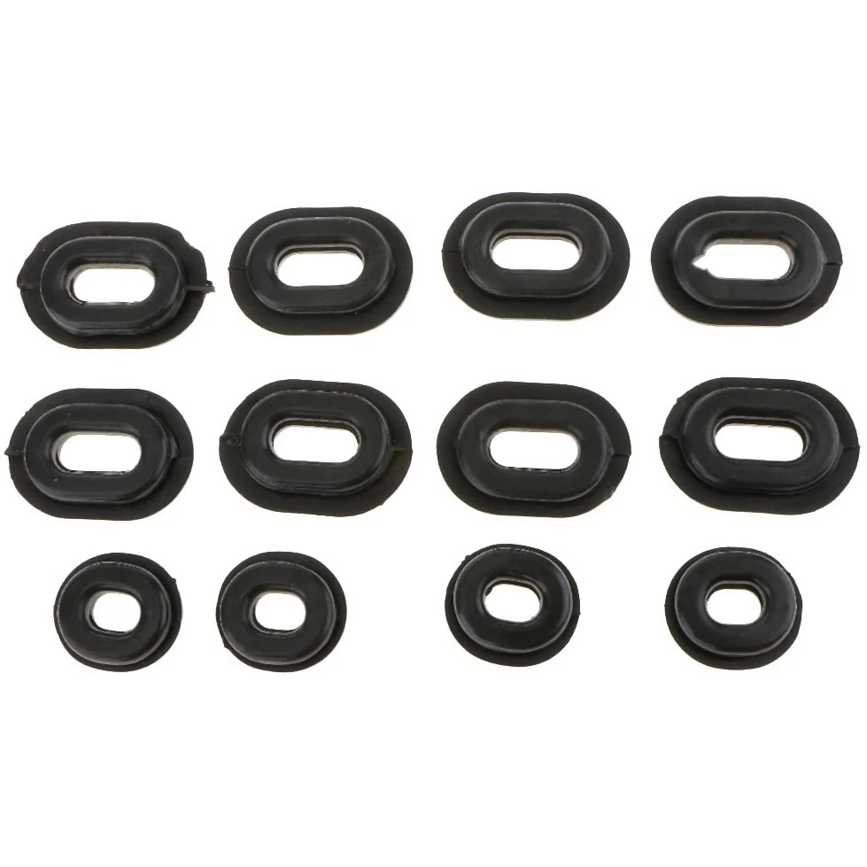 12Pcs Motorcycle Rubber Side Cover Grommets Replacement Gasket Fairings For CG125-ABQA