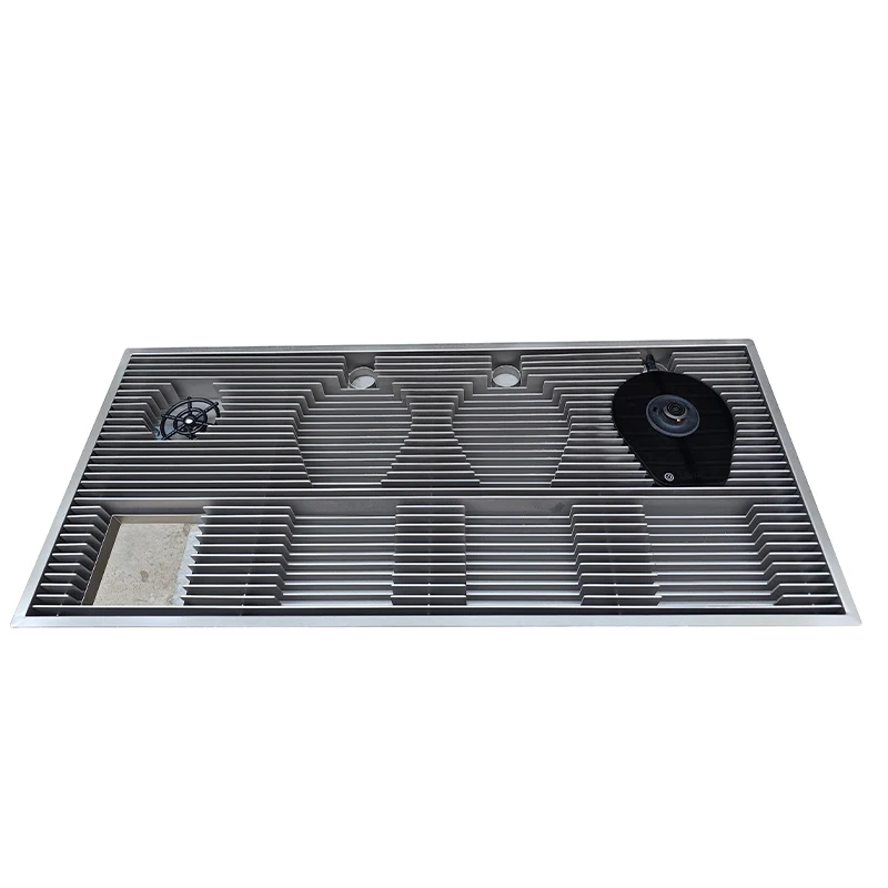Lanxin Customized Stainless Steel Front bar Operation Table for New Chinese Style Tea Drink Commercial Water bar Table