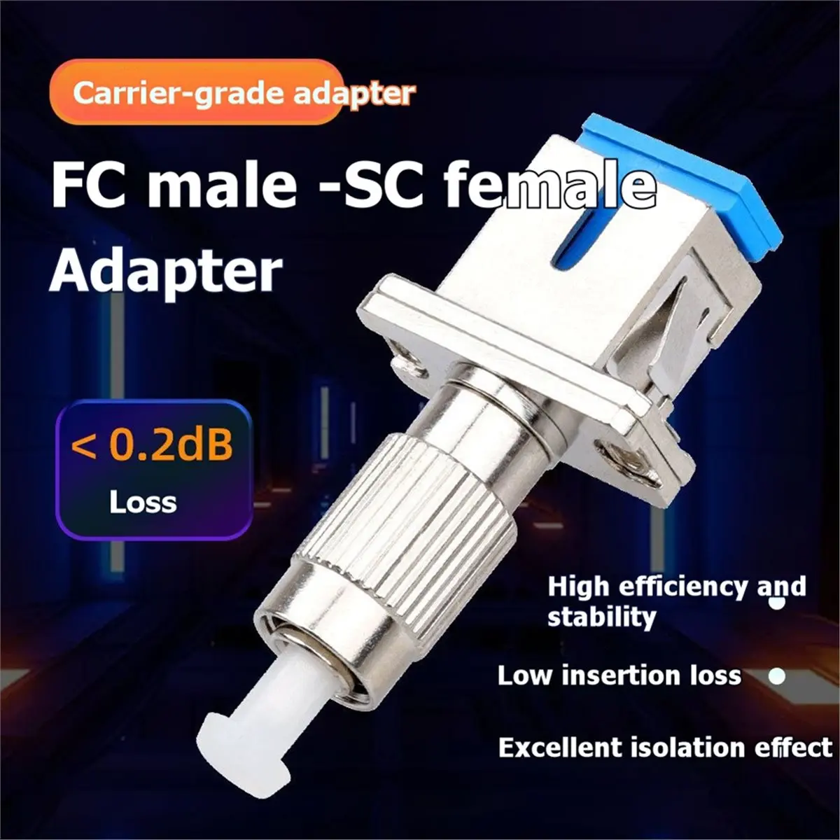 618 Mega Sale FC Male to SC Female UPC Fiber Flange Connector Singlemode Adapter Red Light Pen Optical Power Meter Pigtail FTTH