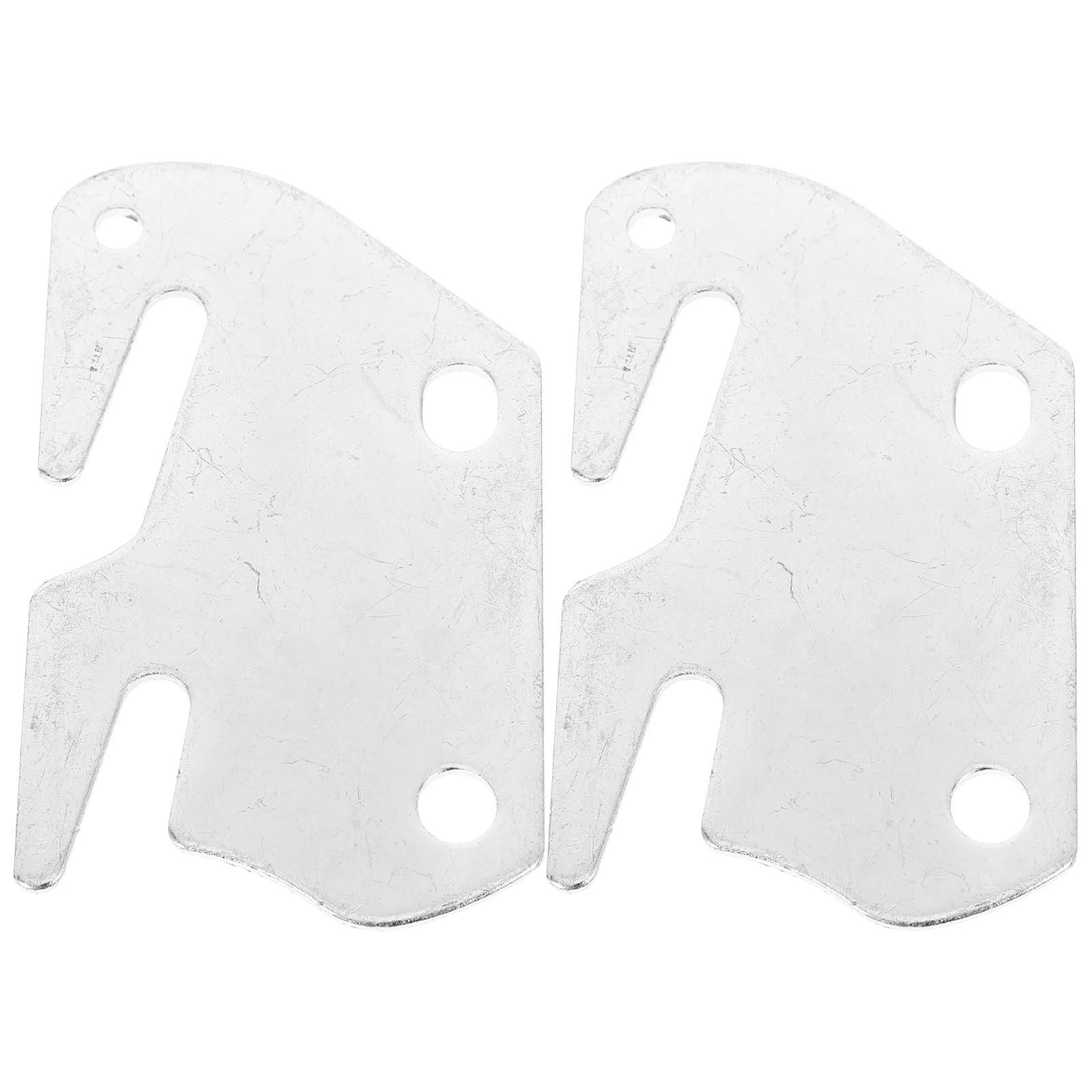 2 Pcs Mounted Bed Rail Brackets Plate Furniture Connector Headboard Guide Rails