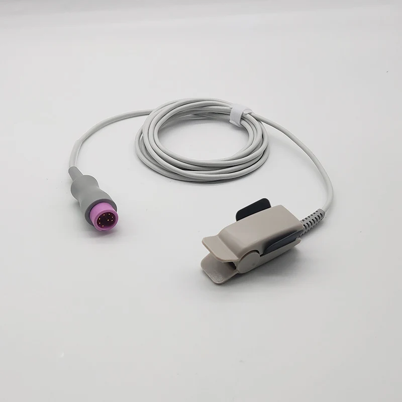Adult Finger Clip Minxdrays SpO2 Sensor, Suitable for T5/T8, 7pin, 3m