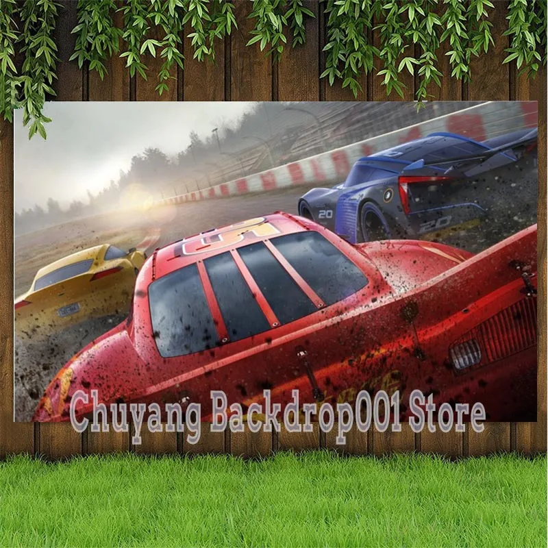 Speed F1 Racing Car Competition Game Party Decor Photo Background Sportsman Birthday Celebration Backdrops Vinyl Poster Banner