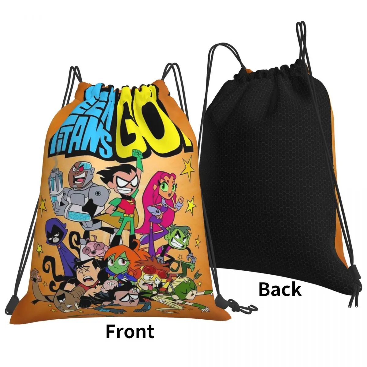 حقائب ظهر Teen Titans Go Team، حقائب ظهر عصرية محمولة برباط، حقيبة رياضية، حقائب كتب لطلاب السفر