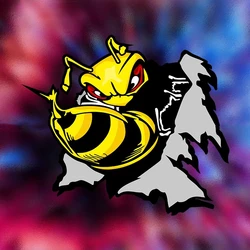 1PC Angry Bumblebee Motorcycle Stickers Waterproof for Motorbike Fuel Tank Helmet Fairing Electric Scooter Vinyl Decals