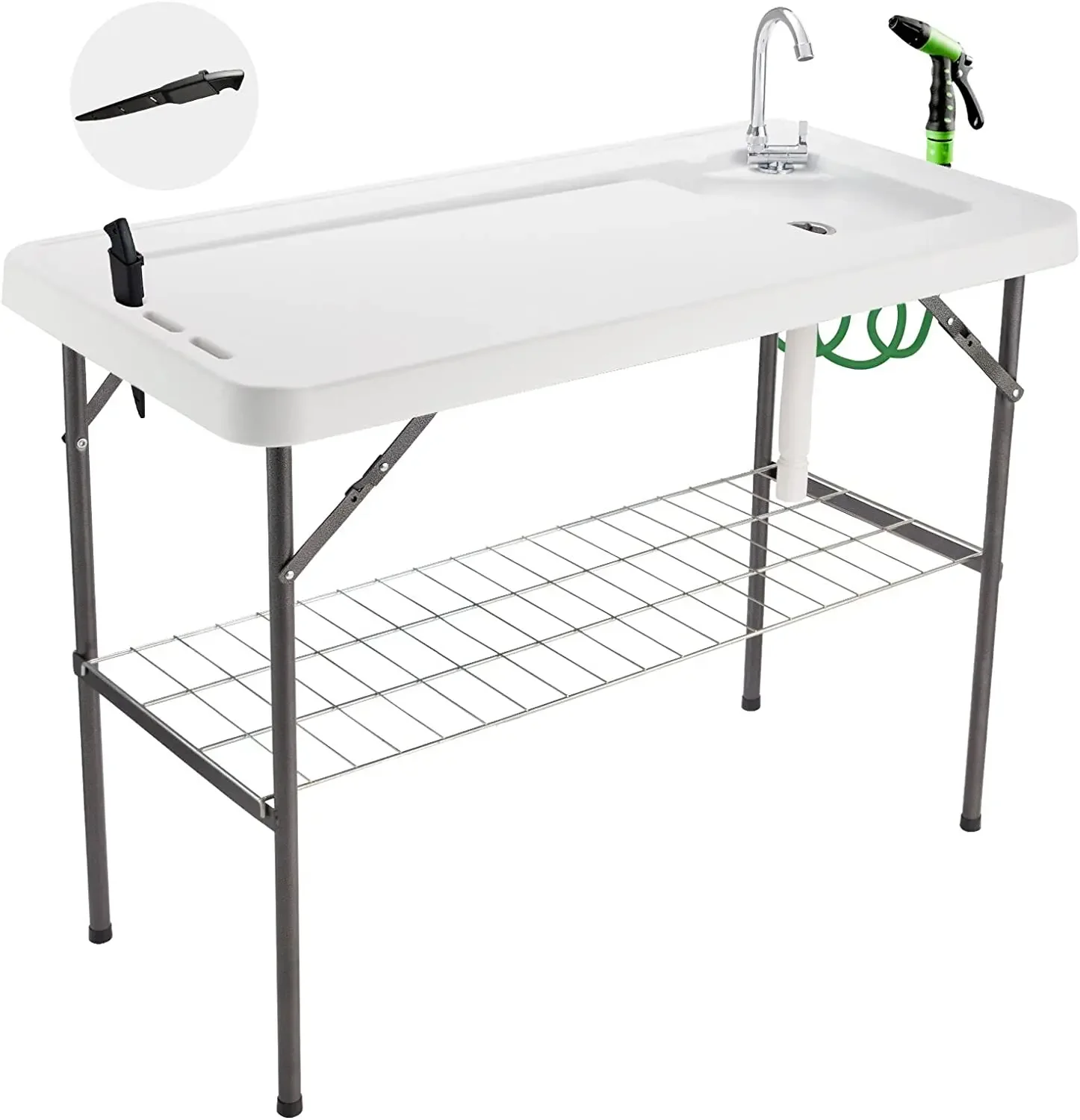 Cleaning Table Multifunctional Foldable Cleaning Table Suitable for Boat Fishing Outdoor Market Camping Easy To Clean