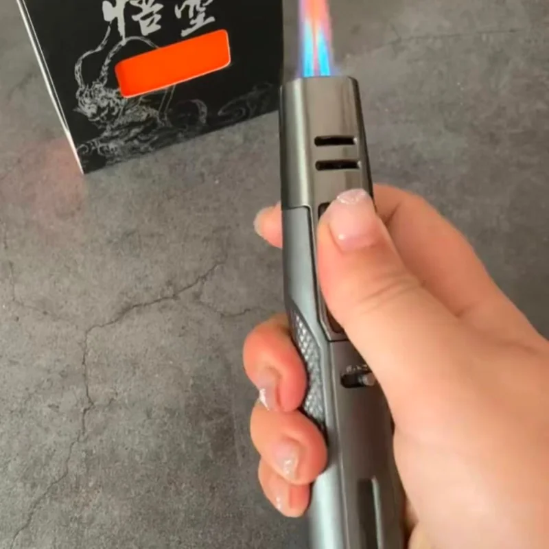 

Mini Welding Gun Straight Flame Lighter Windproof Kitchen Gas Ignition Inflatable Spray Gun Outdoor Barbecue Igniter