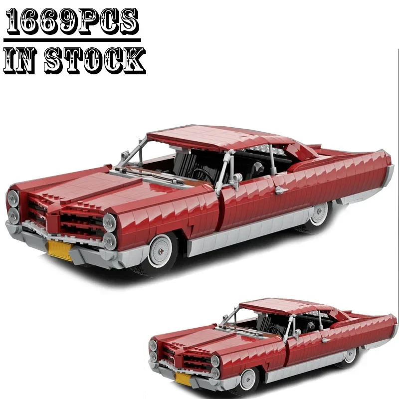 

MOC-159333 Classic 1966 Red Super sports car Racing car Building Block Model Creative Boys kids Birthday Christmas Toy Gifts