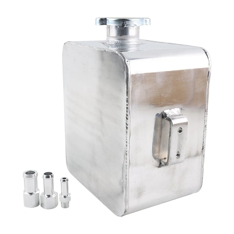 Car Modification Permeable Bubble Pot Aluminum 2.5L Coolant Radiator Water Tank Overflow Expansion Tank